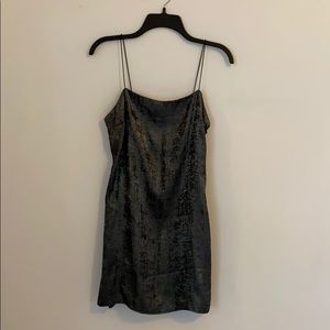 Metallic Party Slip Dress